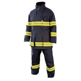 熱絶縁材の消防士のスーツ ポリマー材料の刺繍の印刷のロゴ