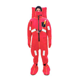 絶縁される浮遊のスーツ、海洋の赤い色の救命装置を採取します